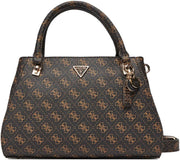 Womens Noelle Luxury Satchel Handbag - Brown Logo