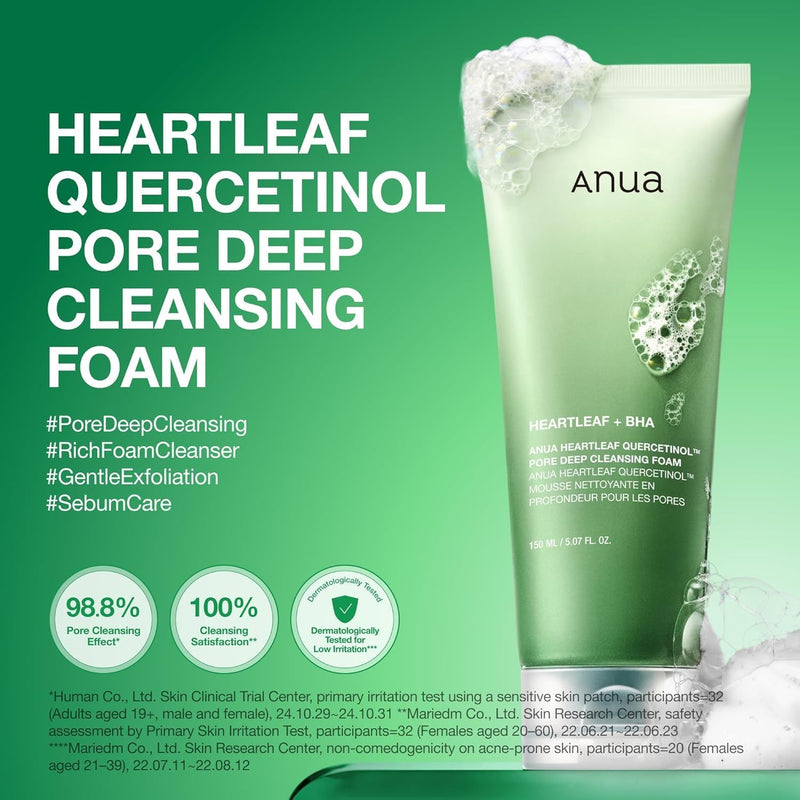 HEARTLEAF SUCCINIC MOISTURE CLEANSING FOAM 150ML