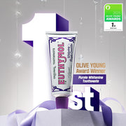 Euthymol Purple Whitening Toothpaste for Yellow & Sensitive Teeth Violet Tone-Up Formula, Instantly Brightens, 24H Stain Defense, Long-Lasting Fresh Breath (Pack of 2) - 3.7 Ounce (Pack of 2)