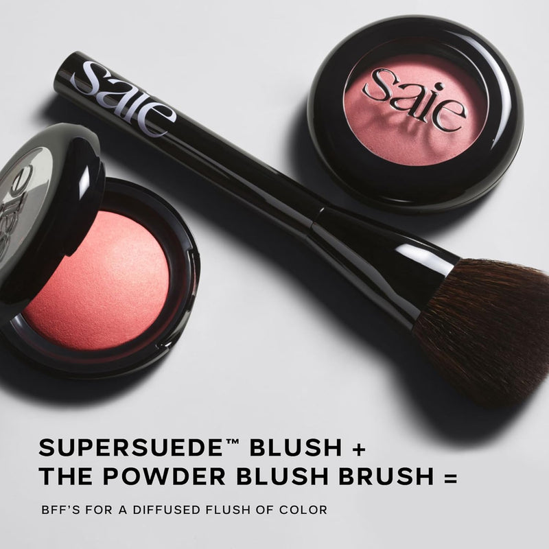 Saie The Big Brush - Soft, Multi-Use Liquid + Cream Makeup Brush - Buffing Makeup Applicator With Synthetic Bristles For Easy Blending + Building - Vegan, Cruelty-Free (1 Count)