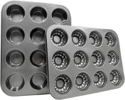 Silicone Cupcake Liners Baking Cups Non-Stick Jumbo Reusable Muffin Molds Bento Bundle Lunch Box Dividers (30-Pack) - Muffin Pan