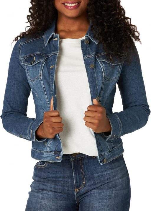 Women's Denim Jacket - Dark Blue