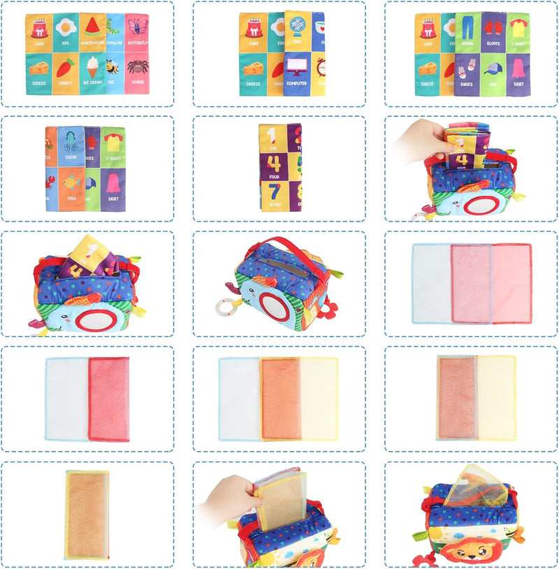 Jenilily Montessori Toys for 1 Year Old, Cloth Fishing Game, Boy Girls Toys Gifts, Baby Toys 6 to 12-18 Months, Baby Stacking Cups
