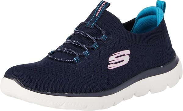 GO WALK FLEX womens SHOES - Navy/Multi=nvmt
