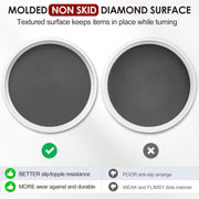 Set of 4, 10 Inch Non-Skid Lazy Susan Organizers - Turntable Rack for Cabinet, Pantry Organization and Storage, Kitchen, Fridge, Bathroom Makeup Vanity Countertop, Under Sink Organizing, Spice Rack - 4 Pack