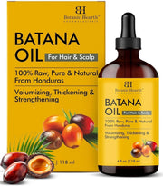 Castor Oil USDA Certified Organic 100% Pure & Hexane Free Cold Pressed Growth for Eyelashes, Eyebrows, Hair With Eyebrow & Eyelash Brush 60 ML - Batana