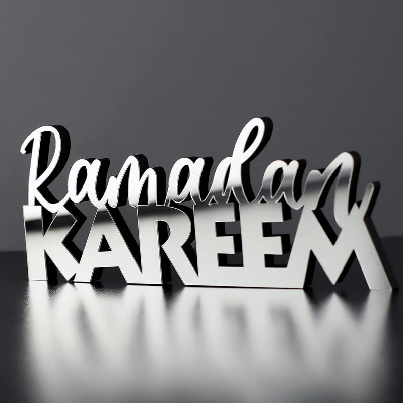 Wooden Islamic Acrylic Table Top | Ramadan Home Decor items

