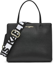 Saffiano Cell Phone Crossbody - Blk/Gold