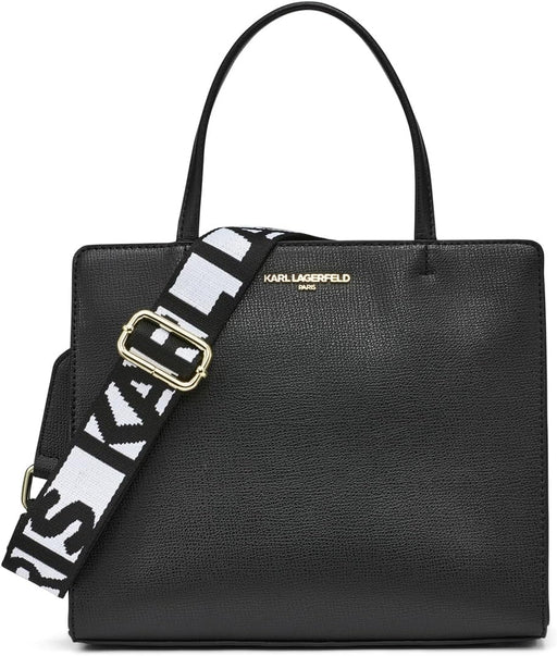 Saffiano Cell Phone Crossbody - Blk/Gold