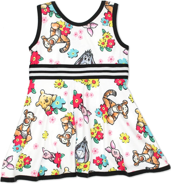 Minnie Mouse Daisy Duck Winnie The Pooh Piglet Tiger Baby Girls Toddler Fit and Flare Ultra Soft Dress