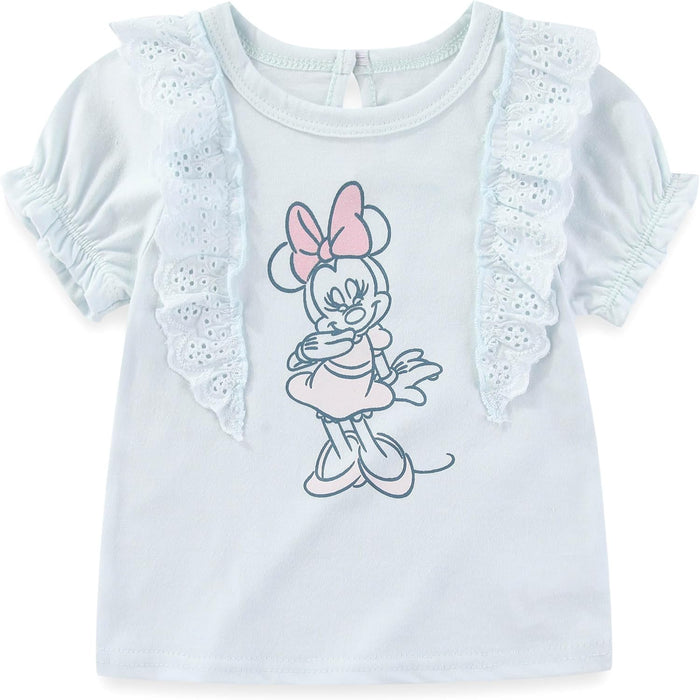 Disney Minnie Mouse Baby Girls Top and Ribbed Legging Pants Set for Infants
