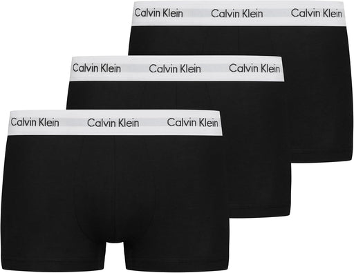Men's 3P Low Rise Trunks (pack of 3) - Black(White/BlackLogo)