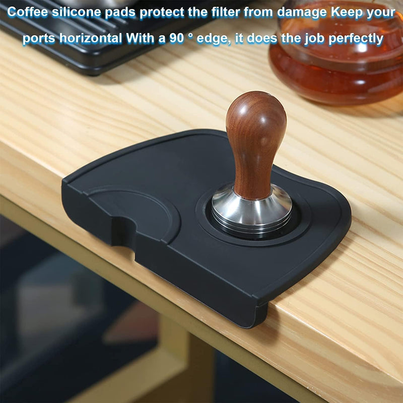 SKY-TOUCH Espresso Coffee Tamper Mat, Silicone Espresso Hand Tampers Non-Slip Coffee Machine Accessories for Home, Kitchen, Office, Bar, Store, Coffee Shop