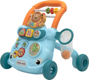 The Moon brand MOON Baby Push Activity Walker, for Baby Boy Girl 18-Months+ with Educational Play Learning Panel, Child Activity Centre -Blue - Blue