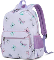 School Backpack, Kid Backpacks for Boys and Girls with Chest Strap First Day Gift in Elementary School - Butterfly