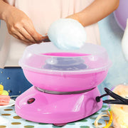 450W Mini Cotton Candy Machine Electric Sugar Floss Maker for Kids, Portable Cotton Candy Maker for Home, Works with Granulated Sugar & Hard Candies, Perfect for Birthday Parties & Events