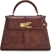Women's Elise Top Handle Bag - Chestnut Brown