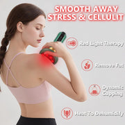 Handheld Anti Cellulite Massage Tool,Cellulite Massager Electric Fat Remover with 12 Suction Modes,Rechargeable & Cordless,Intelligent Cupping Massager for Arms,Legs,Back Used at Home,Green