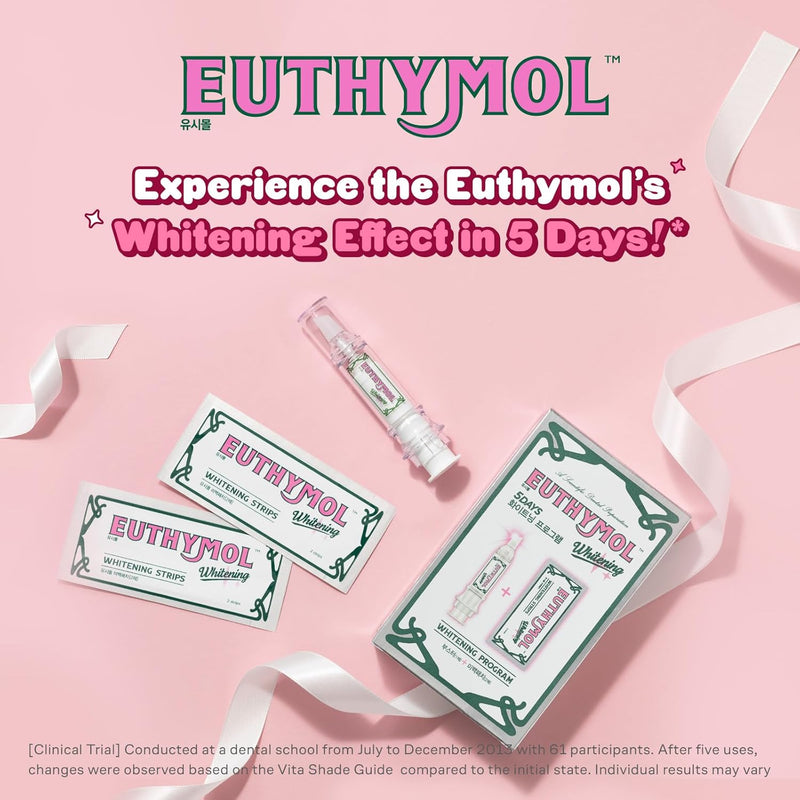 Euthymol Whitening Program (Booster + Patch 5 Piece Set) (Whitening Booster Strips 5P