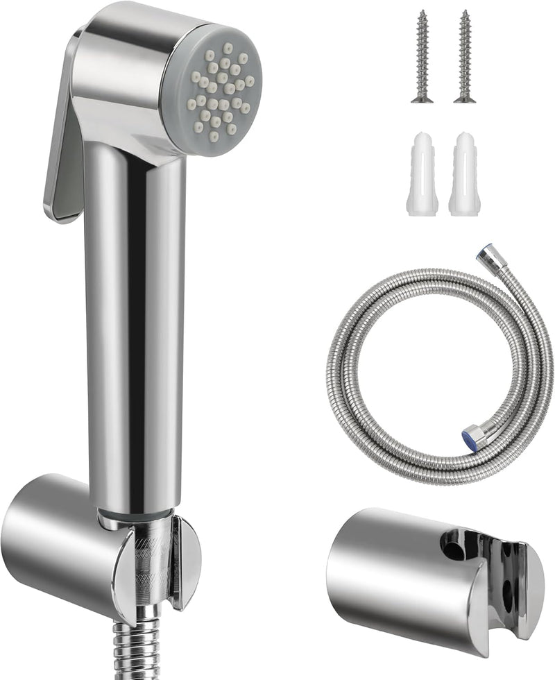 NINEMAX Bidet Sprayer Toilet Cleaning Shattaf Wall Mounted High Pressure Bidet Spray for Personal Hygiene Bathroom Pet Bath Self Cleaning