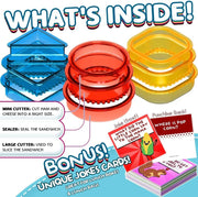 Sandwich Cutter and Sealer, Pack of 5 Uncrustables Sandwich Maker for Kids, Bread Sandwich Decruster Pancake Maker DIY Cookie Cutter for Boys and Girls Lunch Lunchbox and Bento Box