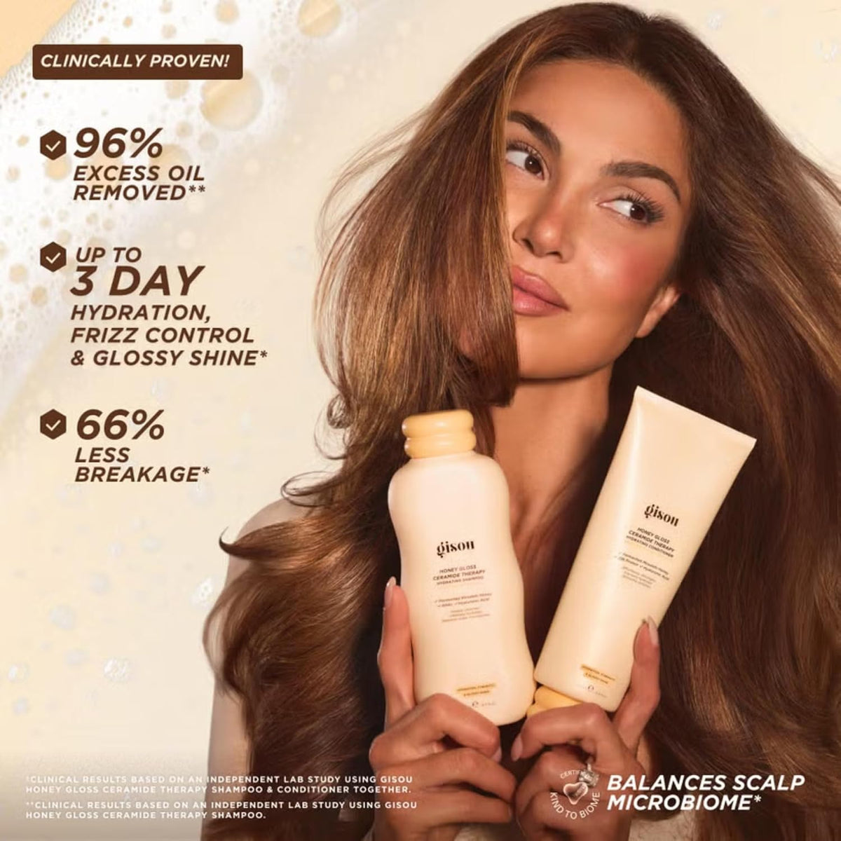Gisou Honey Gloss Ceramide Therapy Hydrating Shampoo 75ml – image 3