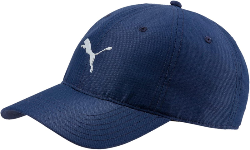 mens 0214310 Puma Golf 2018 Pounce Cap (Bright White/Black) (pack of 1) - One Size Peacoat