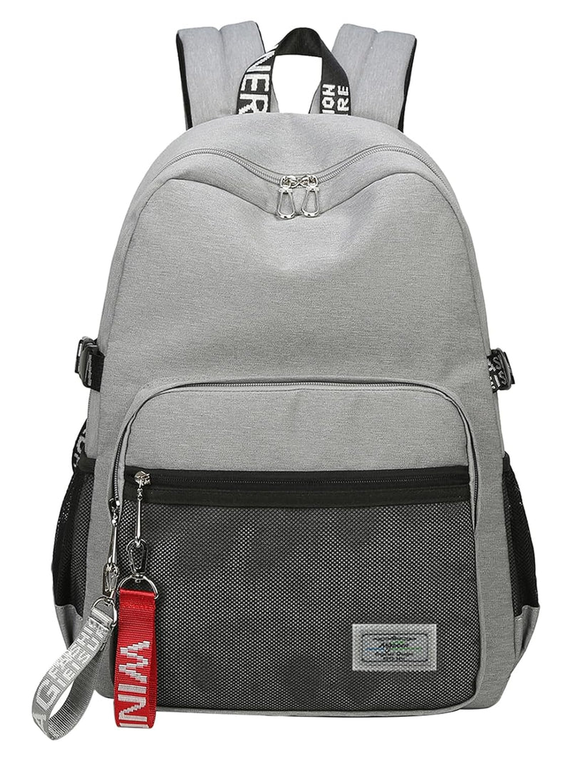 Classic Backpack Haversack Travel School Bag Student Simple Daypack Bookbag by Mygreen(Gray)