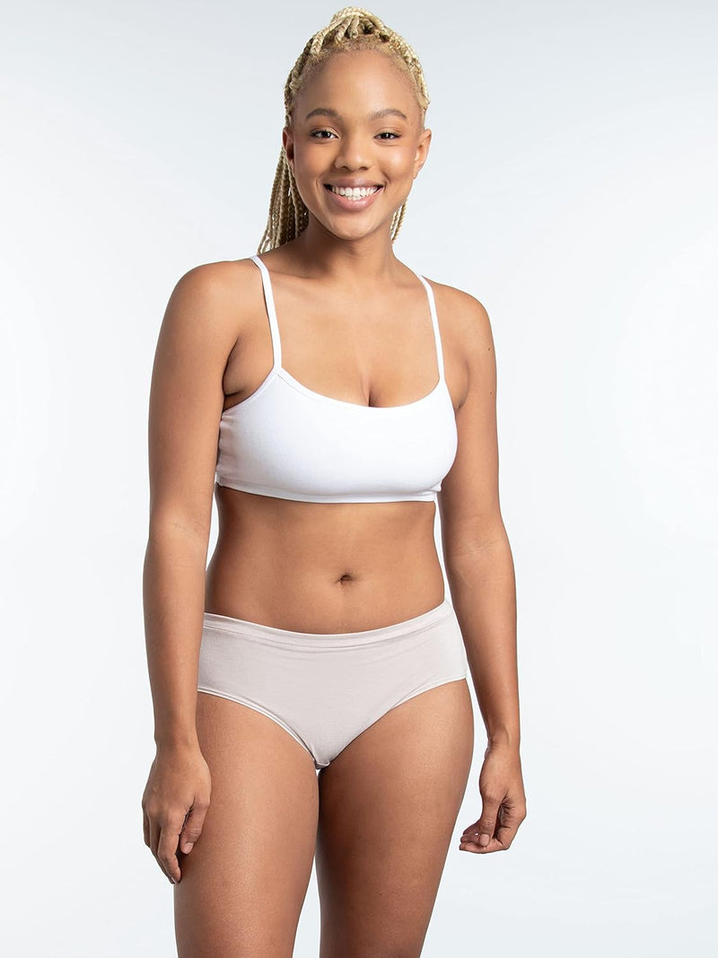 womens Fit for Me Women's Microfiber Briefs, 6 Pack Underwear (pack of 6) - Hipster - Modal - 12 Pack