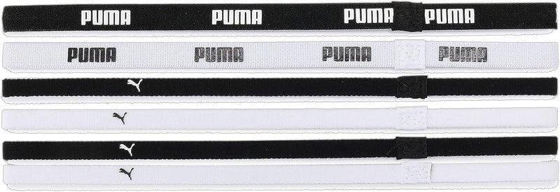Womens Training Sportbands 6 Pack - Puma Black-Puma White X