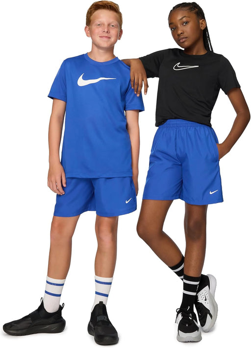 unisex-child Dri-Fit MULTI Woven Shorts (pack of 1) - GAME ROYAL/(WHITE)