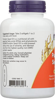 Pumpkin Seed Oil 1000 Mg Softgels - 100 Softgels