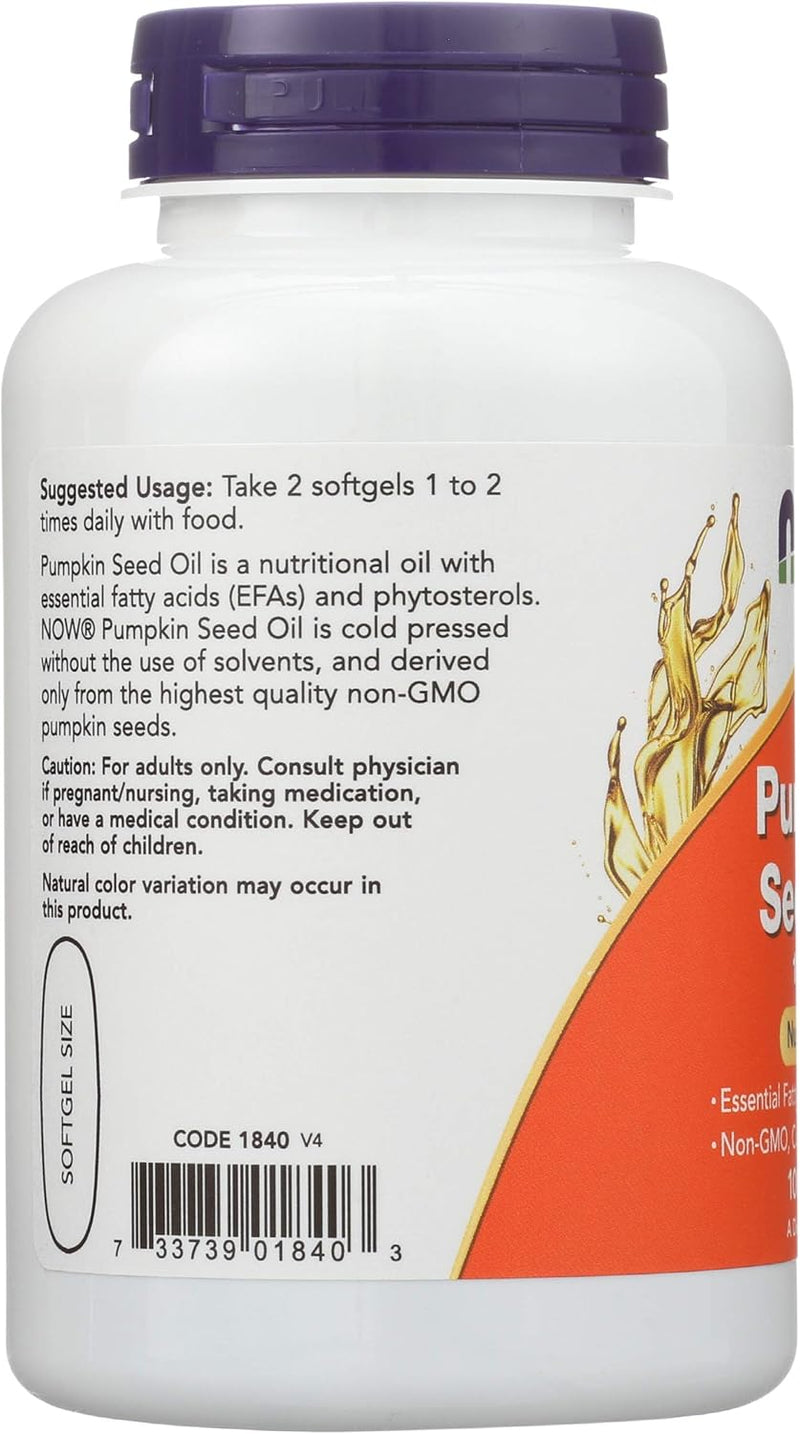 Pumpkin Seed Oil 1000 Mg Softgels - 100 Softgels