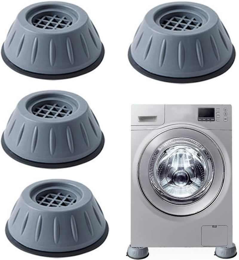 LEOPAX Anti Vibration Washing Machine Shock and Noise Cancelling Washer Dryer Anti Slip Rubber Support Pads for All Machines - 4 Pads