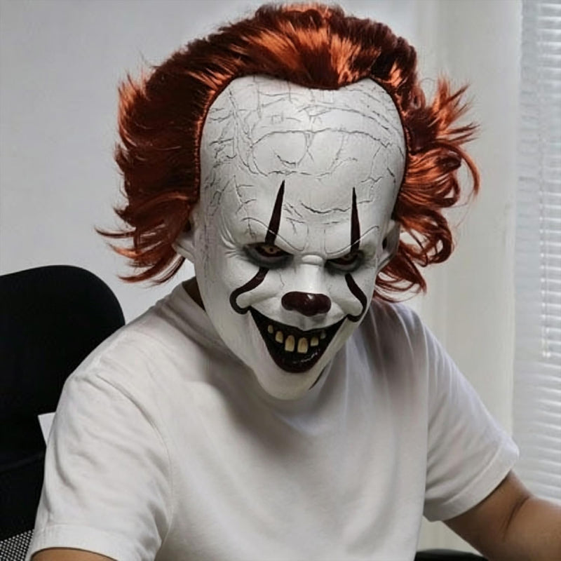 GGEROU Michael Myers Mask, Latex Horror Scary Mask, Halloween Cosplay Masquerade Mask for Party, Men and Women - Luminous