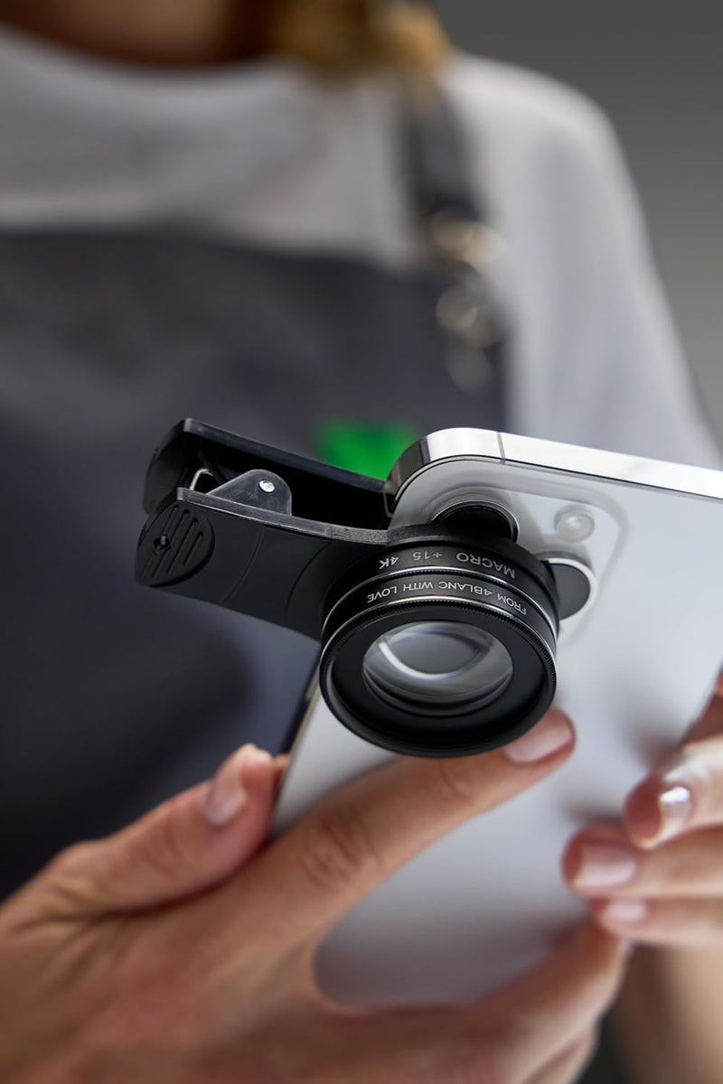 4BLANC External Macro Lens Kit with Mount for Any Smartphone