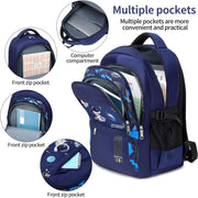 Yoawllty School Bag for Boys, Space Backpack for Boys Kids Elementary School Bags Middle Primary School Book Bag Lightweight School Bag for Students
