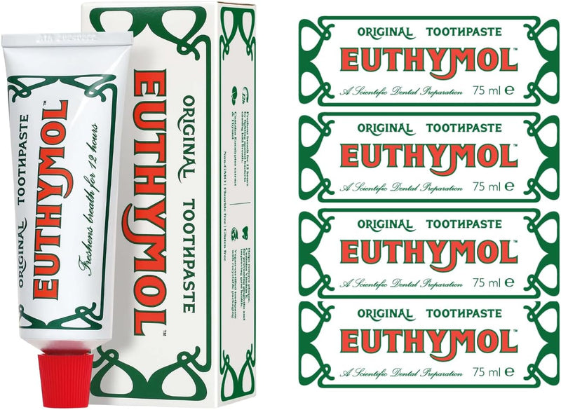 Euthymol Original Toothpaste Tube (75ml) - Pack of - 75 ml (Pack of 4)