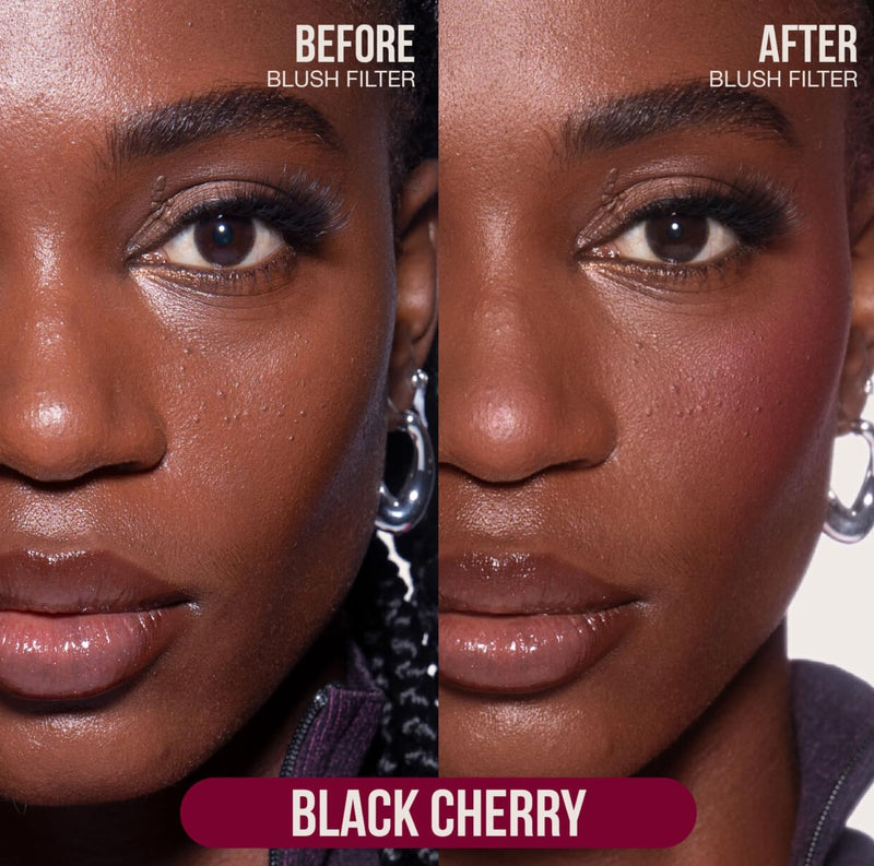 Beauty Blush Filter Liquid Blush, Black Cherry - Burnt Berry Shade, 4.5ml