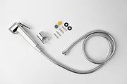 Streamflow™ Alpha Hand Trigger Bidet/Shattaf Set - Glossy Chrome / 120cm Stainless Steel/Chrome Hose