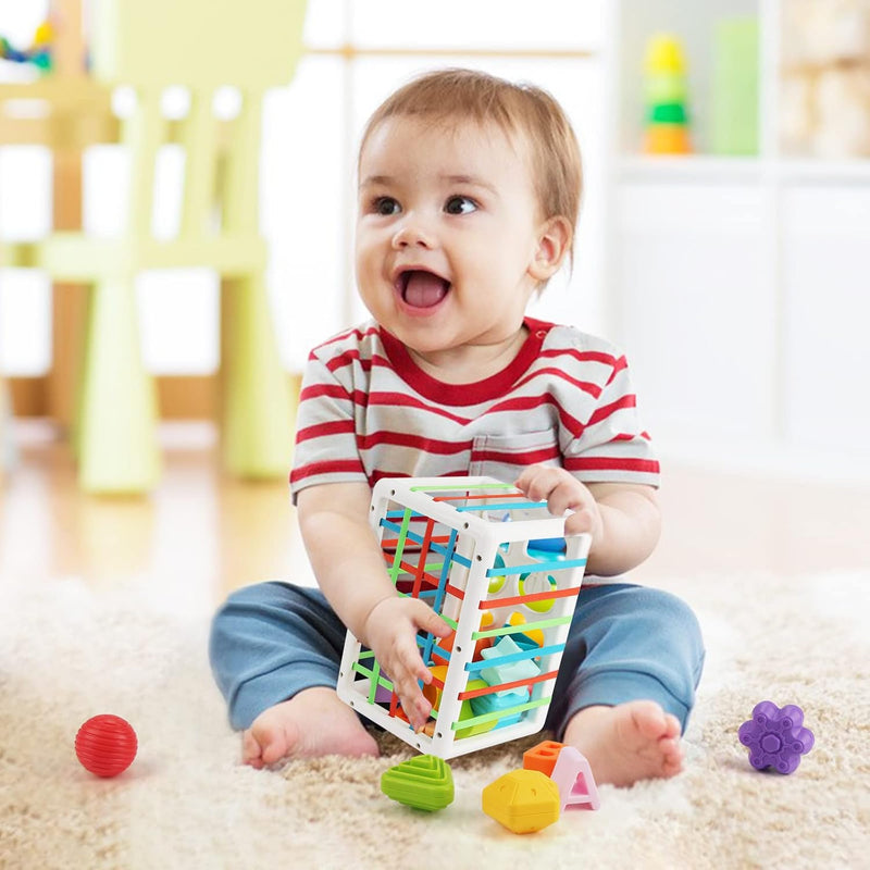 Jenilily Montessori Toys for 1 Year Old, Cloth Fishing Game, Boy Girls Toys Gifts, Baby Toys 6 to 12-18 Months, Baby Stacking Cups
