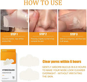 Bolivia's Nose Strips, 10 Count Nose Patch, Blackhead Patches Nose for Pimples, Zits and Oil, Hydrocolloid Patches Nose with Instant Blackhead Removal and Pore Unclogging