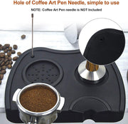 SKY-TOUCH Espresso Coffee Tamper Mat, Silicone Espresso Hand Tampers Non-Slip Coffee Machine Accessories for Home, Kitchen, Office, Bar, Store, Coffee Shop