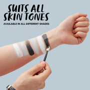 Spooktacular Creations Halloween Makeup Palette 3 Colors Skeleton Face Body Paint with Double-headed Brush for Adult Cosplay SFX Makeup Cosplay Dress Up (7 Oz, Black White Gray ) - Black White Gray