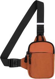 Unisex Adult No small sling bag - a-orange (length*width*height=13x3x19cm)