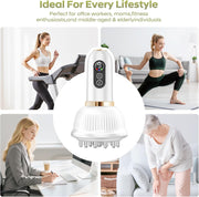 Angju Lymphatic Drainage Massager & Anti Cellulite Massage Tool, Body Sculpting Machine with Microcurrent, Light Heat & Vibration for Legs, Arms & Belly, Body, Helps Reduce Stretch Marks & Cellulite