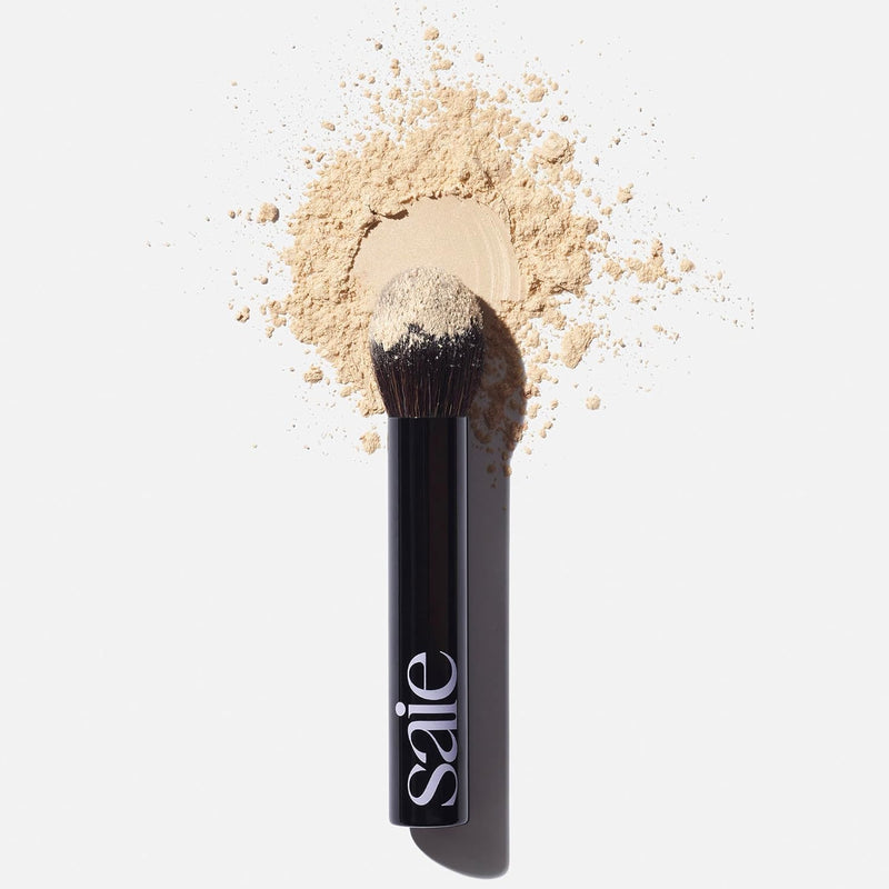 Saie The Big Brush - Soft, Multi-Use Liquid + Cream Makeup Brush - Buffing Makeup Applicator With Synthetic Bristles For Easy Blending + Building - Vegan, Cruelty-Free (1 Count)