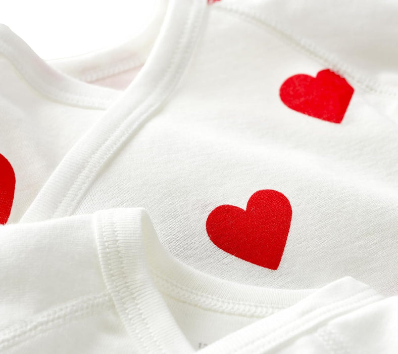 Petit Bateau Baby Short Sleeve Newborn Body (Pack of 3)