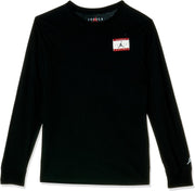 Unisex Kids Jordan AJB Label Long Sleeve TEES AND T-SHIRTS (pack of 1) - BLACK