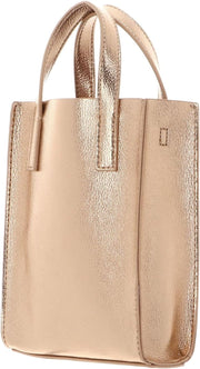 Rosari Detail Metallic Icon Bag for Women, Mini, Rosegold